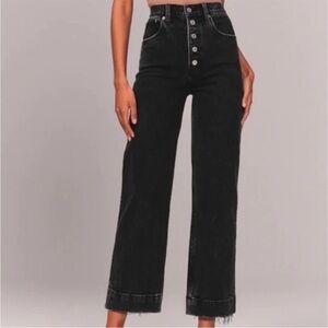 Abercrombie & Fitch High-Rise Black Jeans